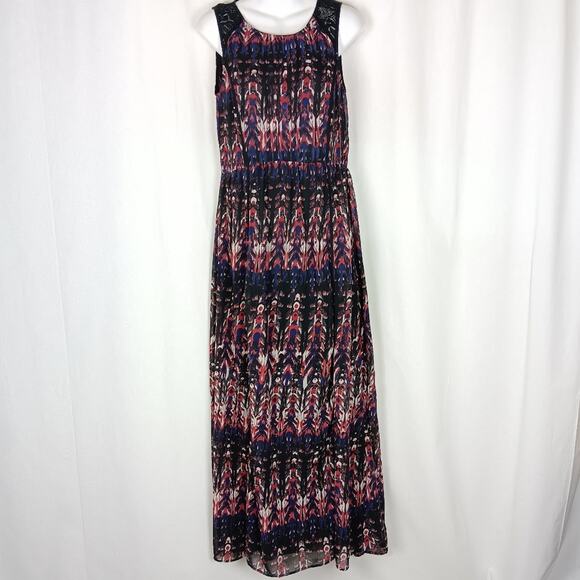 H&M Abstract Printed Maxi Dress Size 6 - Picture 1 of 6